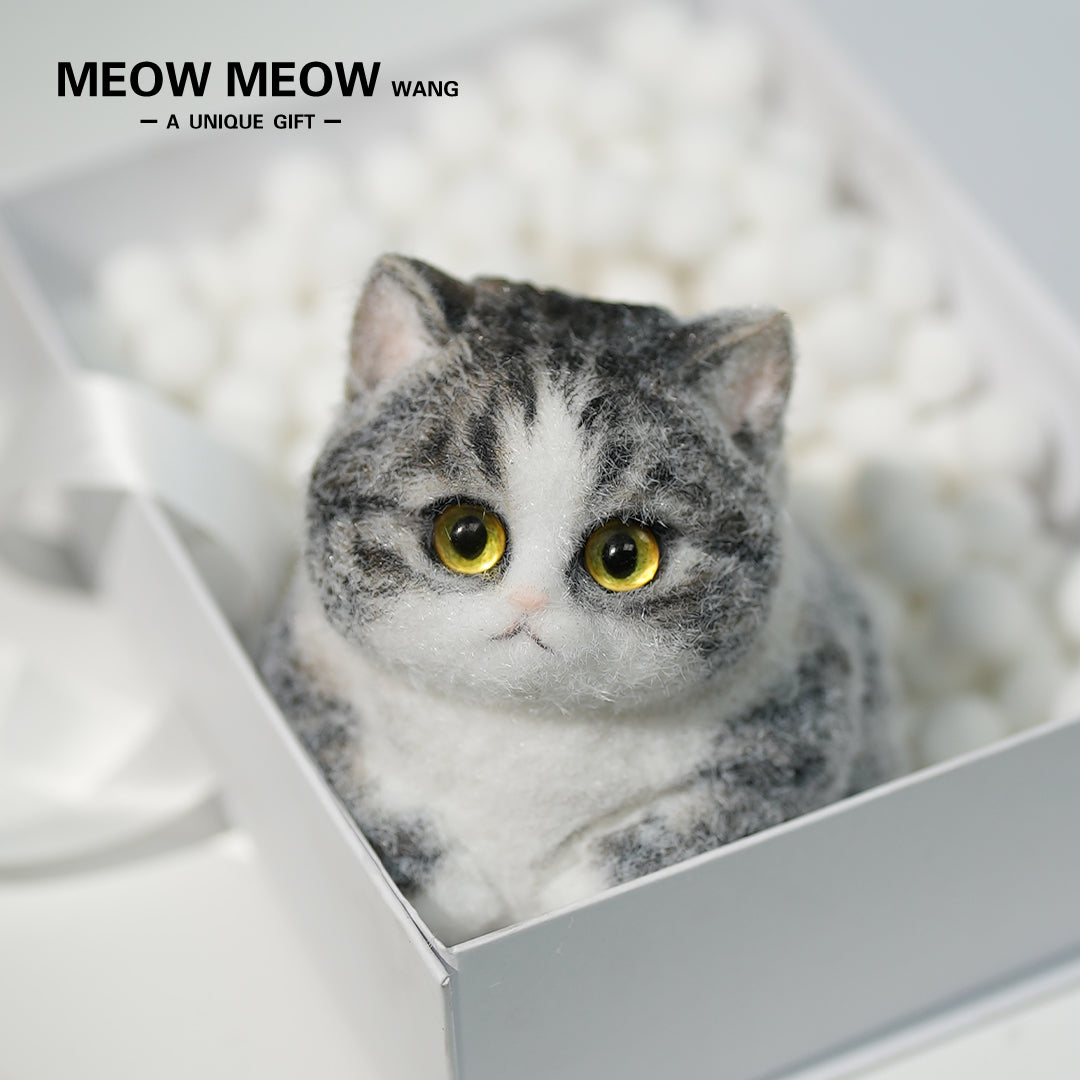 A07:Super Cute Gray Squishy Chubby kitty