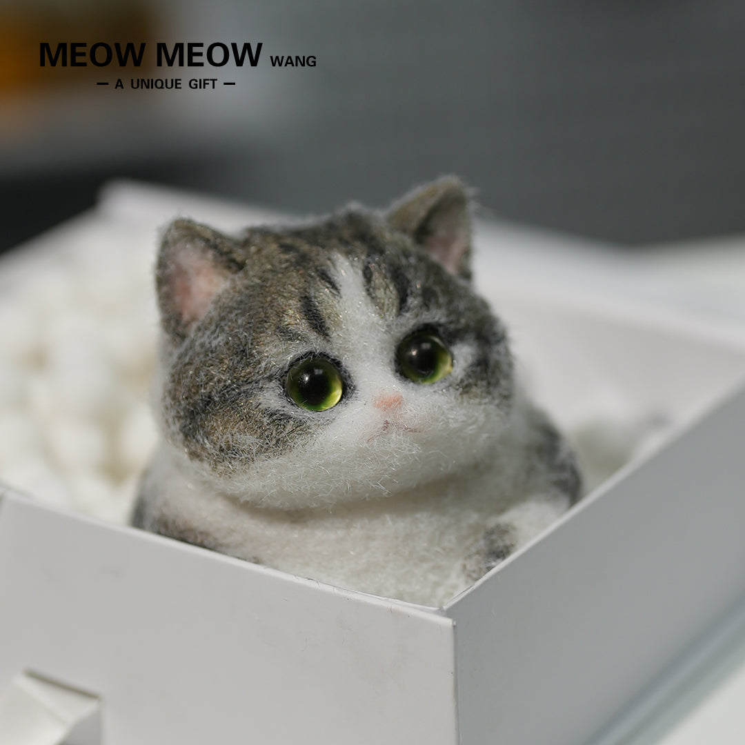 C07:White Chubby Green Vertical Pupil Civet Cat