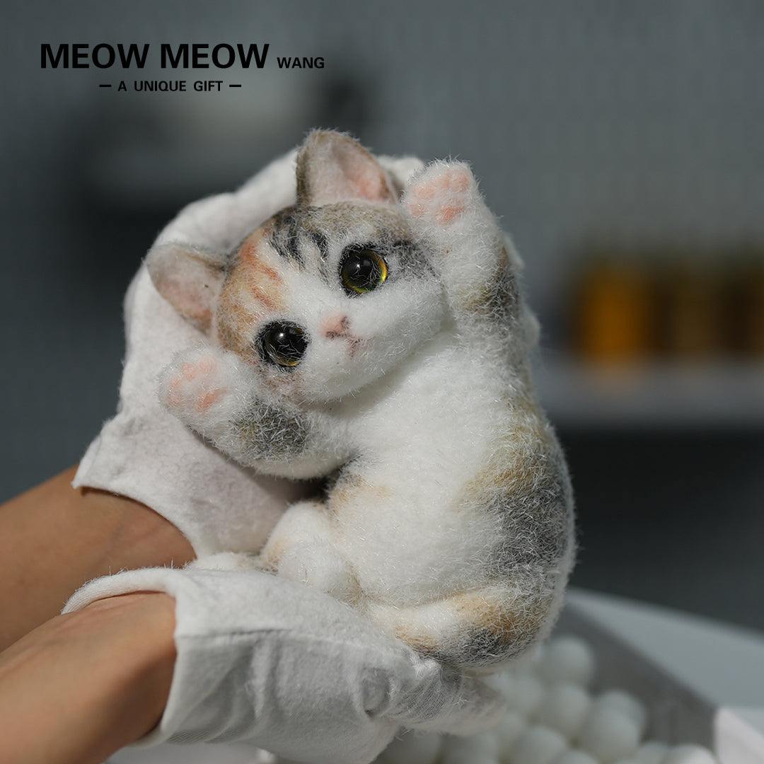 A08:Adorable Calico Squishy Cat Toy