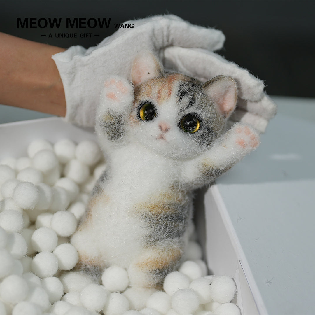 A08:Adorable Calico Squishy Cat Toy