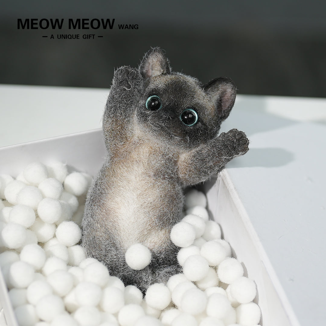 A10:Black Siamese Squishy Cat