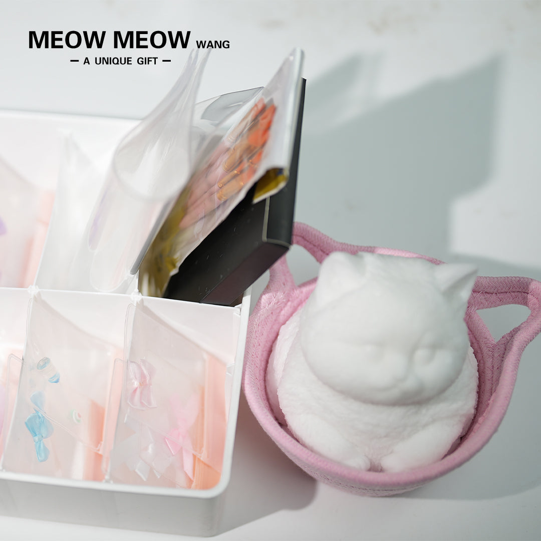 A13: The DIY Kit of Squishy Chubby Kitty(48 items included)