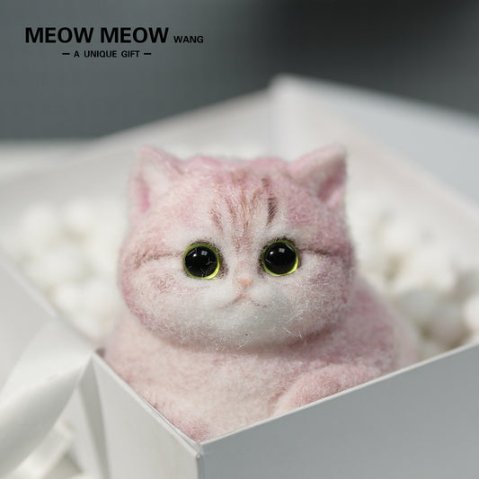 C12: Adorable Strawberry Lemonade Chubby Squishy Kitty