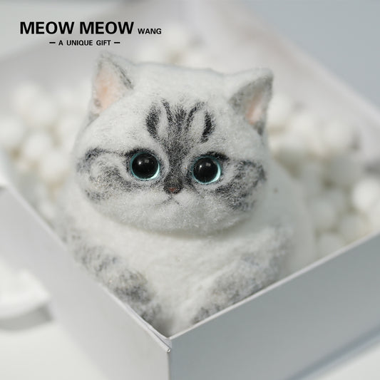 C15:White Chubby Dumpling Squishy Cat