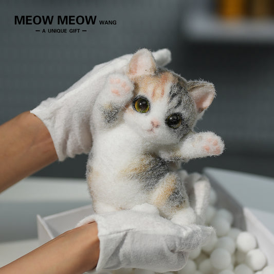 A08:Adorable Calico Squishy Cat Toy