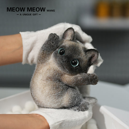 A10:Black Siamese Squishy Cat